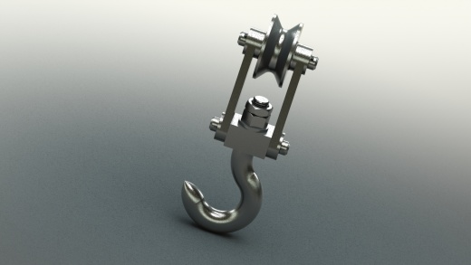 滑轮和挂钩--25--sw三维 3d模型设计图缩略图